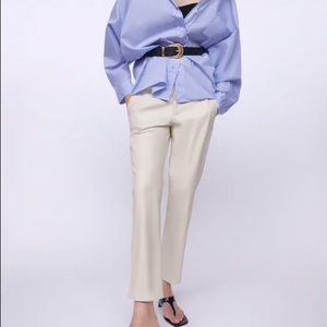 Zara faux leather high waisted pants